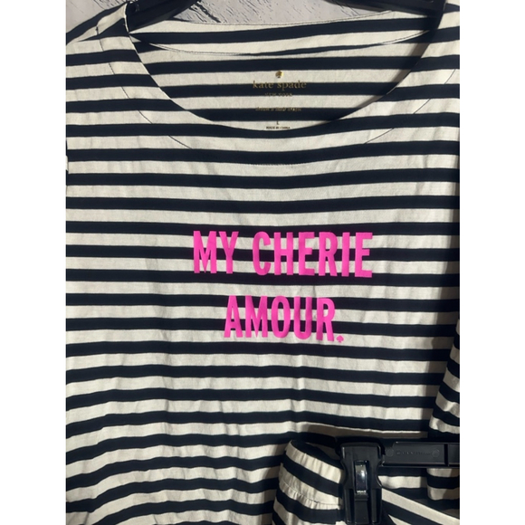 Women's kate spade Pajama Set, Size L, Black and White - Picture 5 of 8